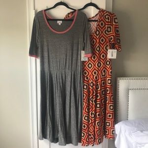 Lot of 2 2xl Lularoe Nicole Dress NWT